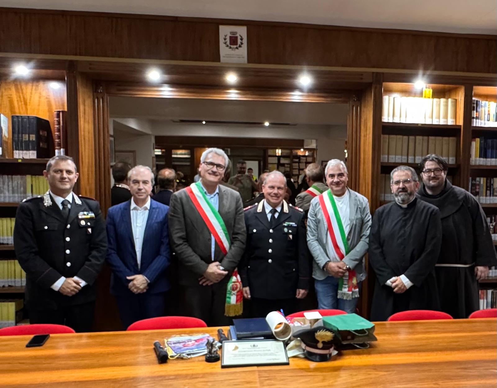 san bartolomeo in galdo e castelvetere in val fortore salutano il luogotenente altieri
