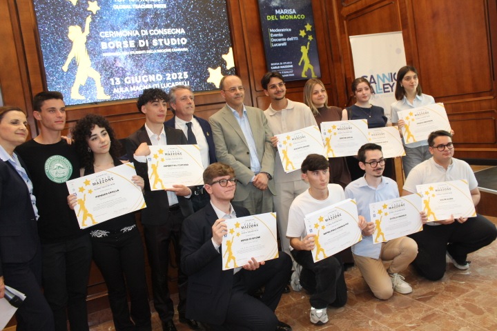 FOTO/ Borse di studio ‘Carlo Mazzone’: premiati gli studenti campani
