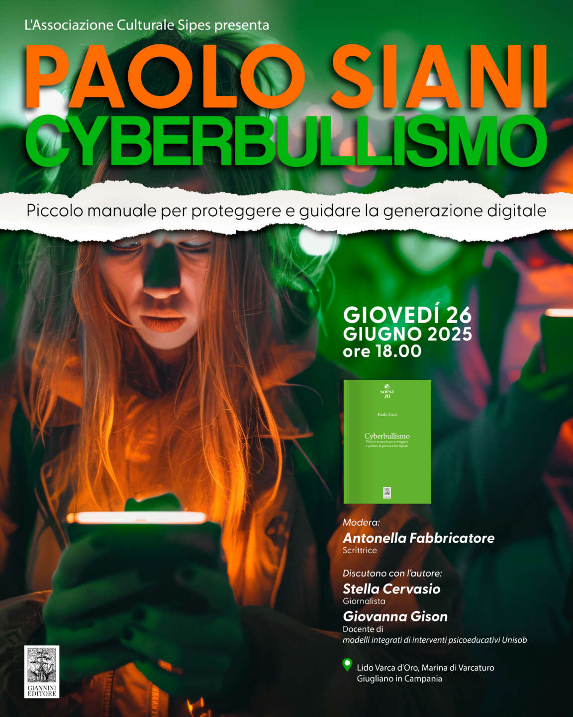 Paolo Siani presenta “Cyberbullismo” a Giugliano Paolo Siani presenta “Cyberbullismo” a Giugliano