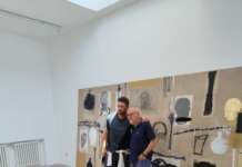 FOTO/ James Franco in visita a Paduli: ospite del maestro Mimmo Paladino