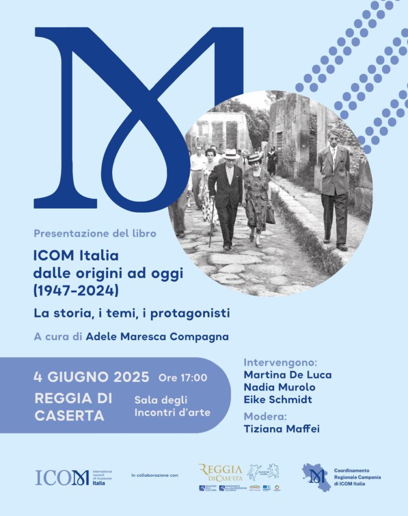 alla reggia di caserta la presentazione del libro ‘icom italia dalle origini ad oggi 1947 2024 
