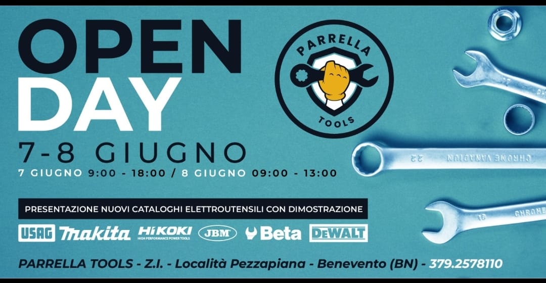 open day parrella tools il 7 e 8 giugno in mostra i nuovi elettroutensili