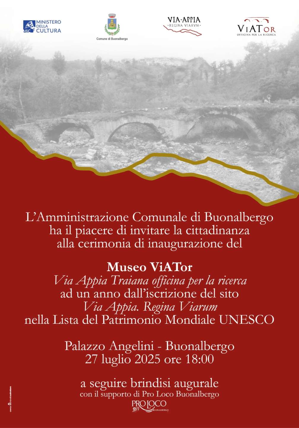 Buonalbergo, si inaugura la prima esposizione interamente dedicata alla Via Traiana Buonalbergo, si inaugura la prima esposizione interamente dedicata alla Via Traiana