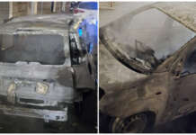 Benevento, auto in fiamme nella zona alta della città