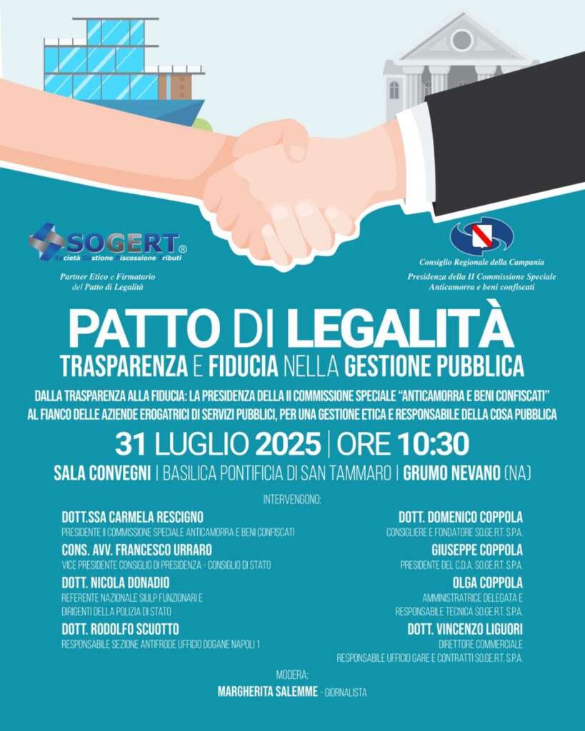 grumo nevano convegno patto di legalit224 trasparenza e fiducia nella gestione pubblica