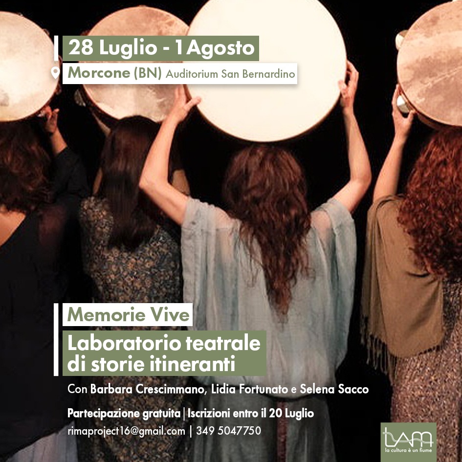A Morcone “Memorie Vive”: un laboratorio teatrale diffuso tra arte e ritmo