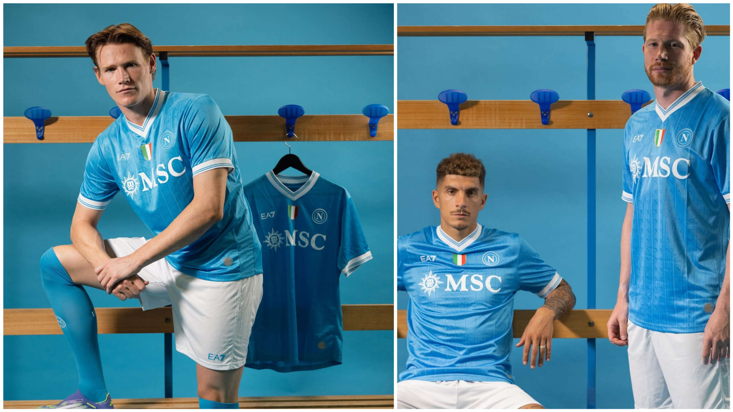Il Napoli ha svelato le nuove maglie 2025/26 Il Napoli ha svelato le nuove maglie 2025/26