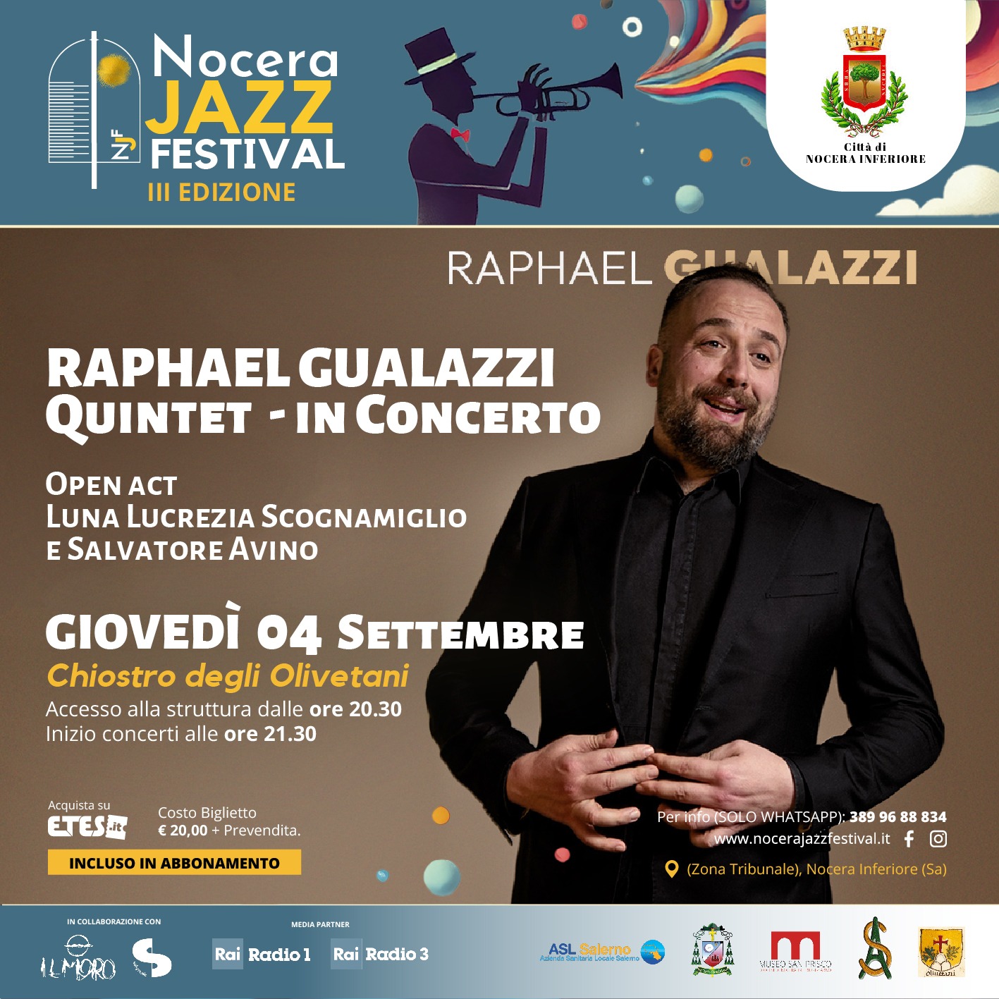 8216nocera jazz festival8217 annunciato il concerto del raphael gualazzi quintet
