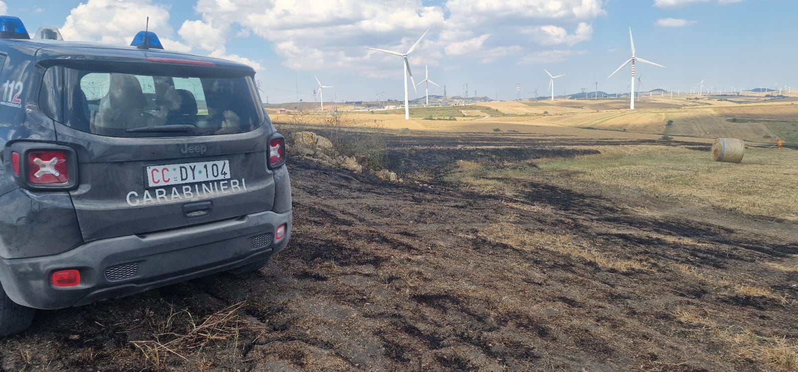 Ancora un incendio in Irpinia: distrutti circa 3 ettari di terreno
