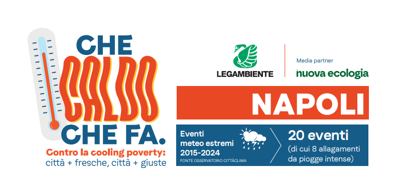 Il caldo non è uguale per tutti, flash mob di Legambiente a Napoli Il caldo non è uguale per tutti, flash mob di Legambiente a Napoli