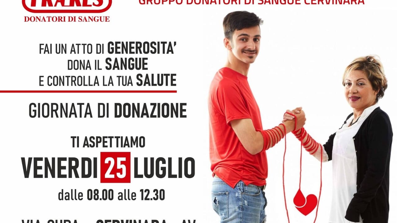 donare sangue un atto di amore frates cervinara in campo