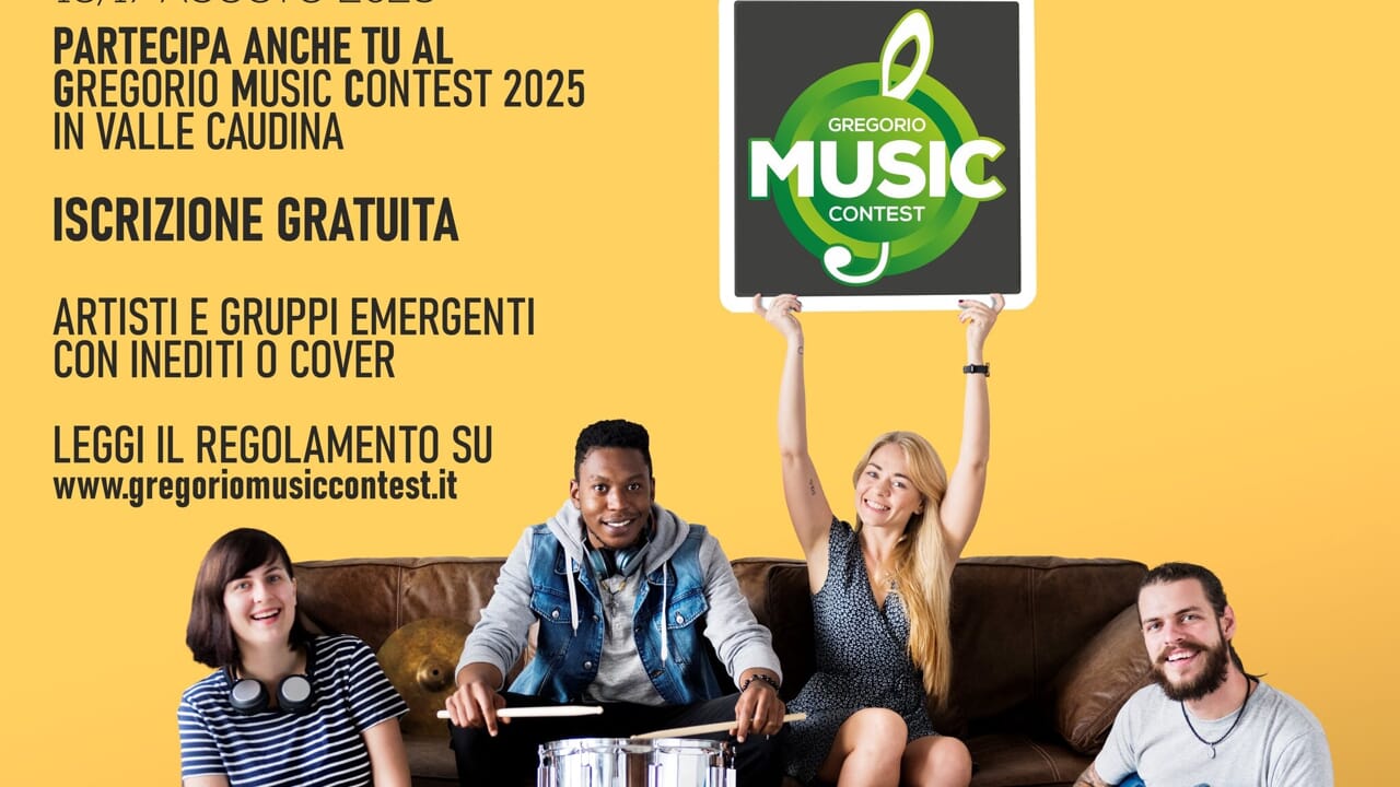 Gregorio Music Contest, cercasi giovani talenti in Caudina e non solo Gregorio Music Contest, cercasi giovani talenti in Caudina e non solo