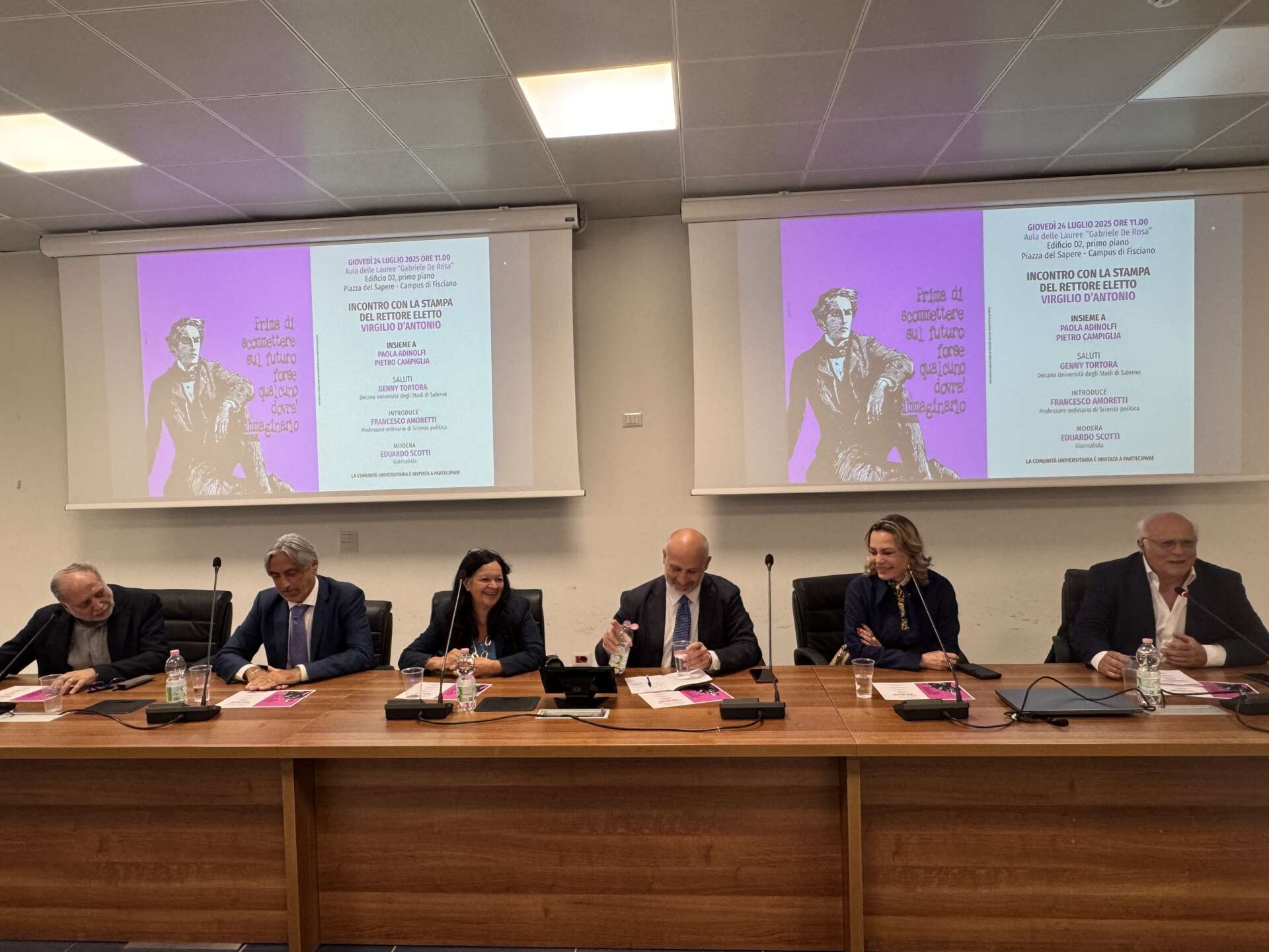 unisa prossimo rettore d8217antonio pi249 dialogo con la citt224