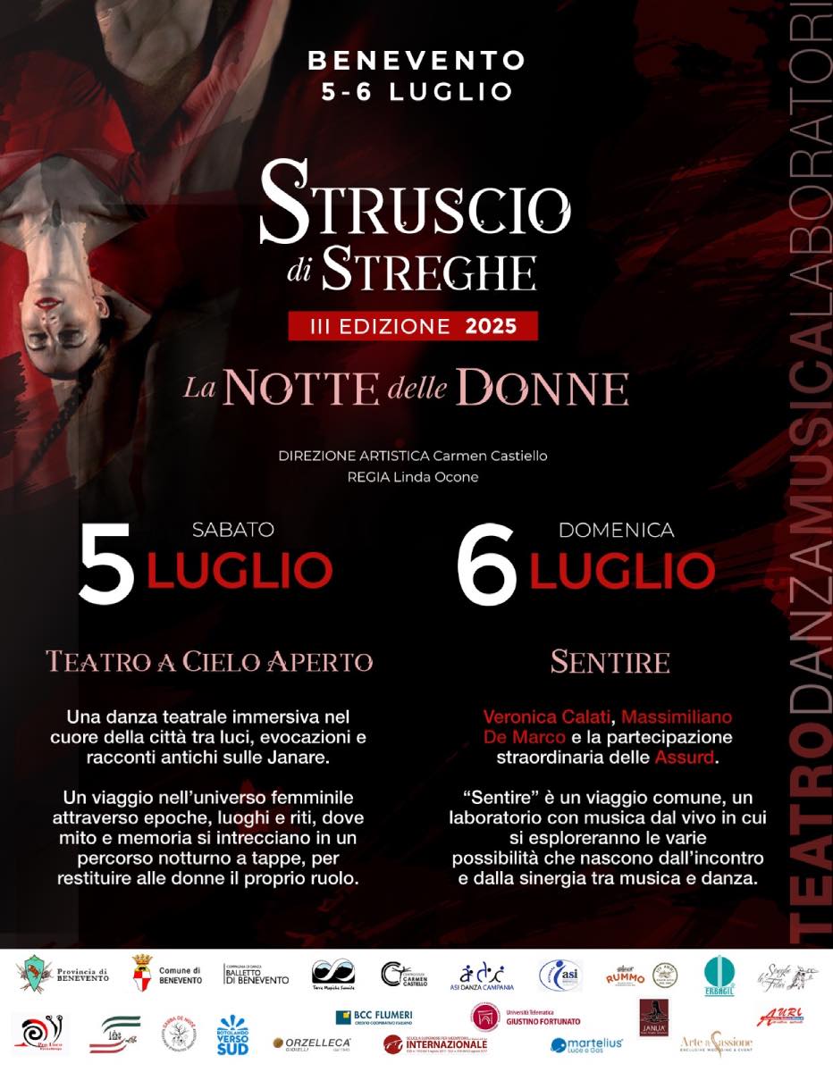 Struscio di Streghe, la notte delle donne: il programma Struscio di Streghe, la notte delle donne: il programma
