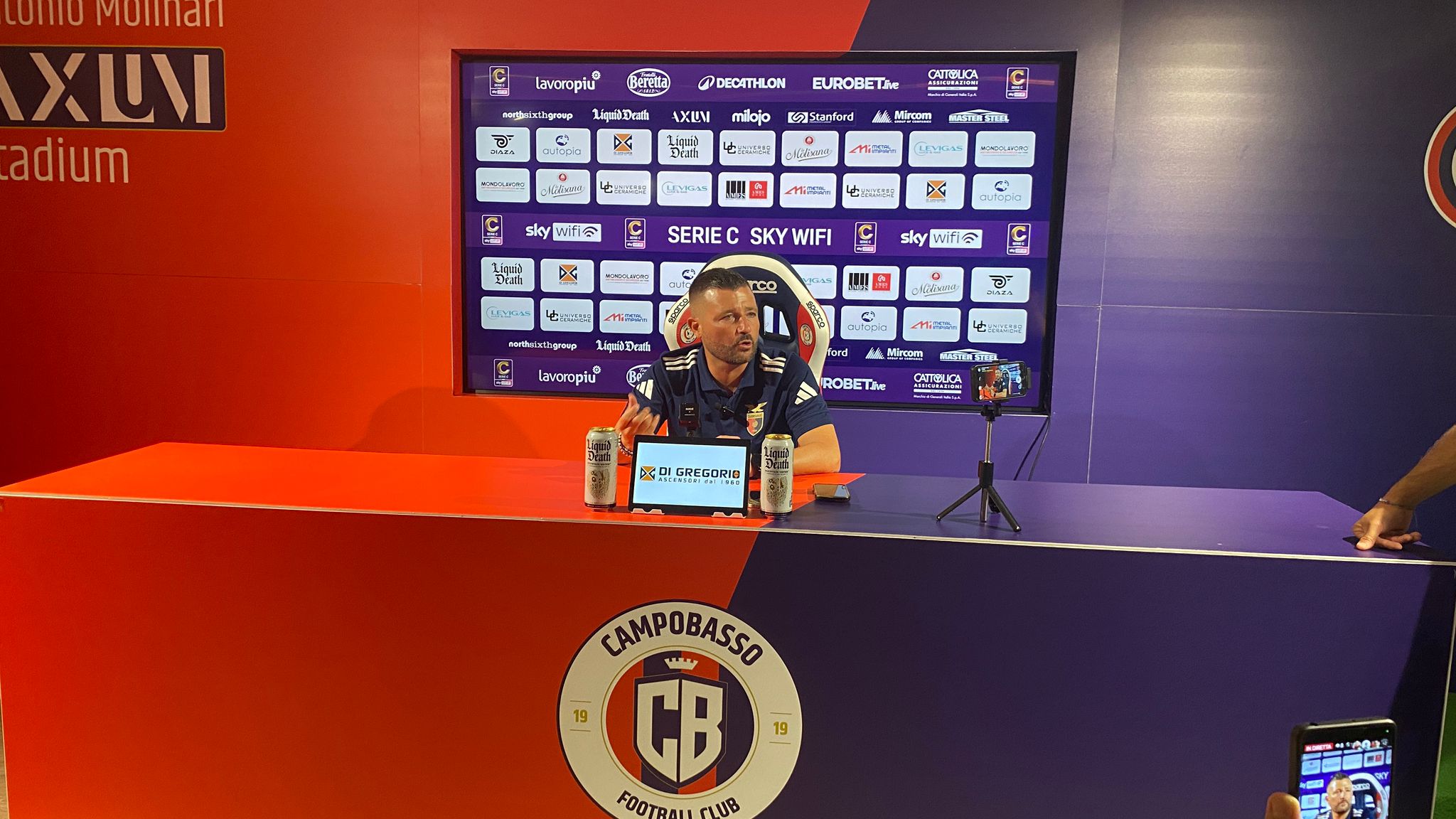 Coppitelli, Casertana: “Ci sbatte sui denti. Miglioreremo e continueremo la rivoluzione”