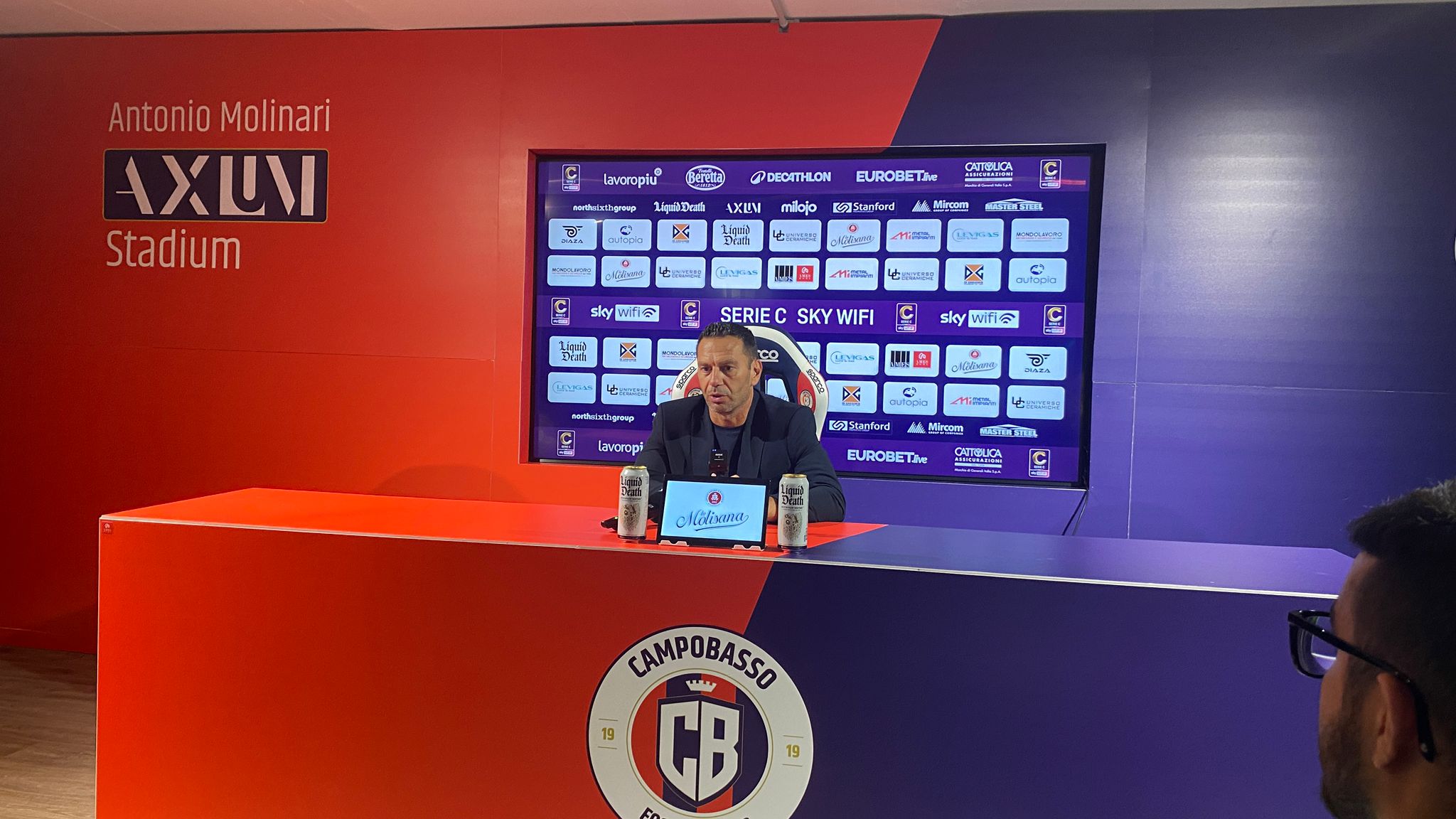 Zauri, Campobasso: “Continueremo a lavorare così. Casertana buon gruppo, non abbattersi”
