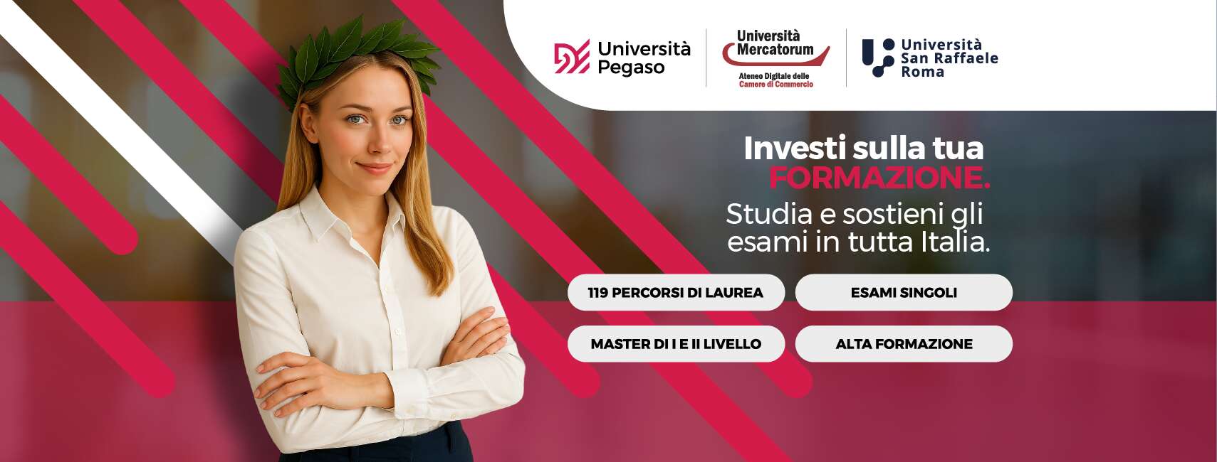 Iscriviti oggi a un corso di laurea Pegaso e studia dove e quando vuoi Iscriviti oggi a un corso di laurea Pegaso e studia dove e quando vuoi