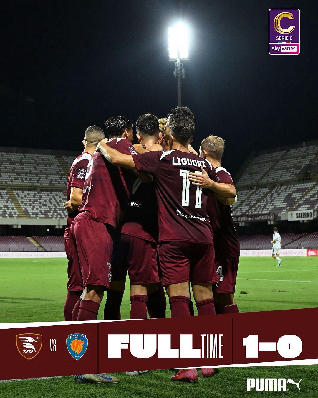 Salernitana, tre punti ma pochi sorrisi: il Siracusa mette paura all’Arechi