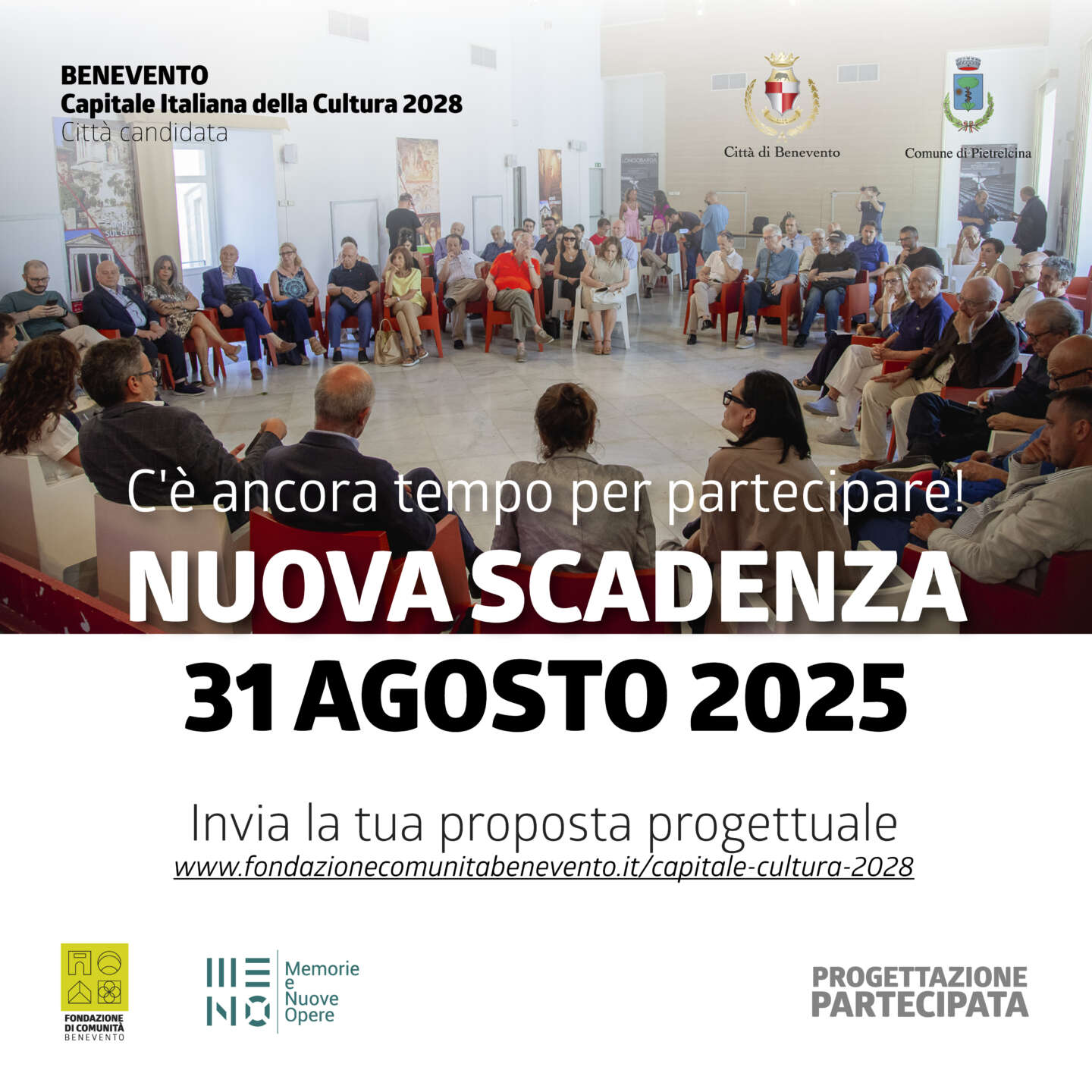 capitale della cultura 2028 proroga al 31 agosto per le proposte alla candidatura di benevento e pietrelcina