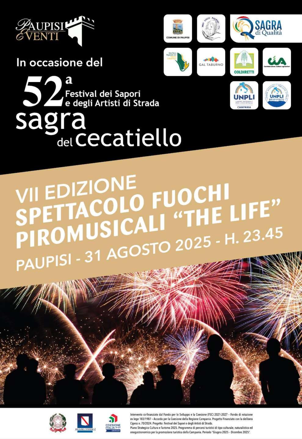 Al Festival dei Sapori – 52° Sagra del Cecatiello l’atteso spettacolo di fuochi piromusicali