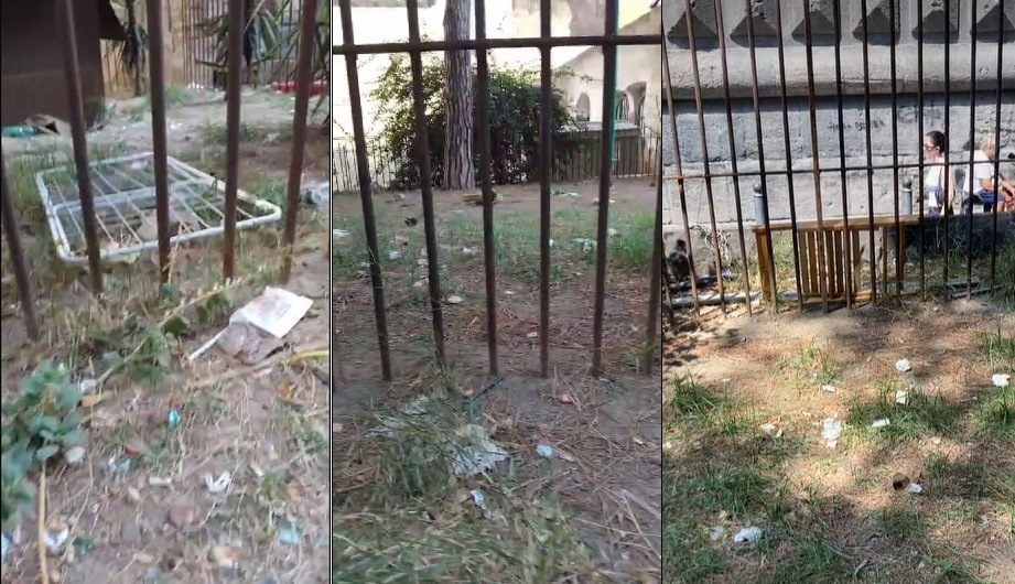 Napoli, degrado Giardini Santa Chiara davanti ai turisti: “Comune promette intervento, ma quando?”