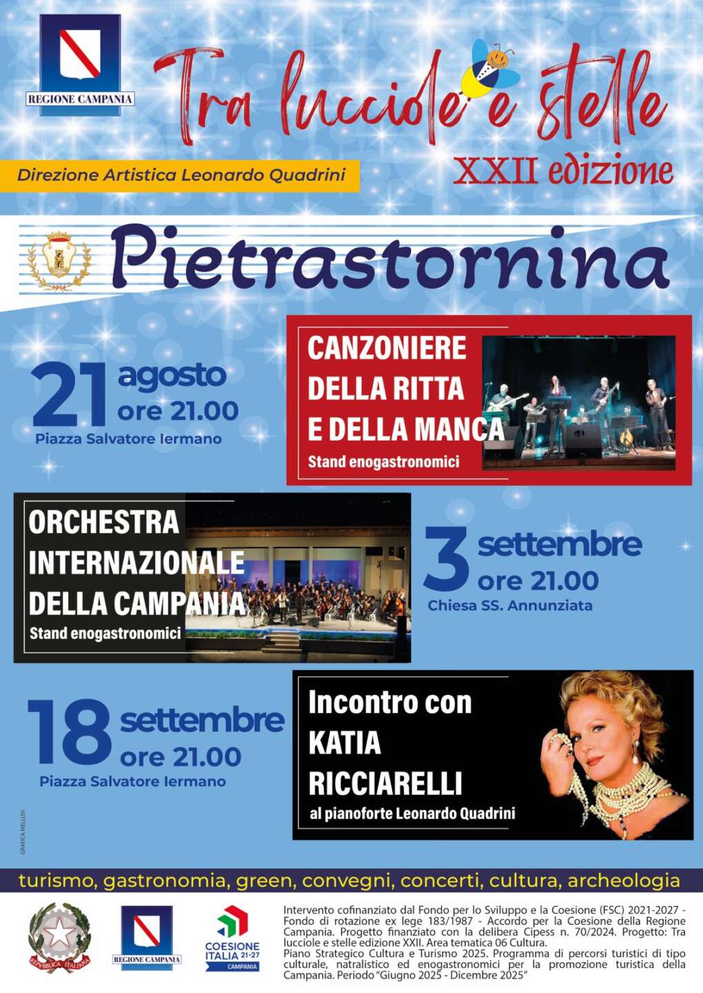 “Tra lucciole e stelle” illumina Pietrastornina con musica e tradizione