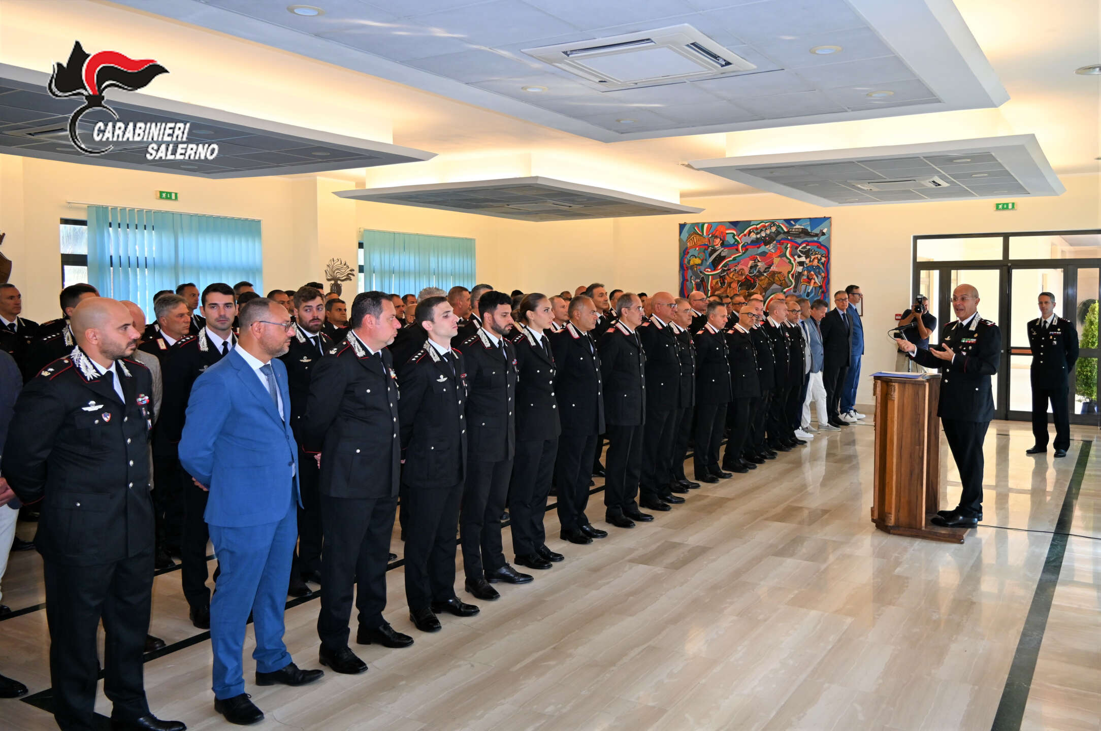 salerno carabinieri visita del generale di divisione canio giuseppe la gala