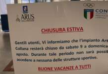 Stadio Collana chiuso per ferie, stop bagni e nuoto nella piscina riaperta a luglio dopo lunga attesa
