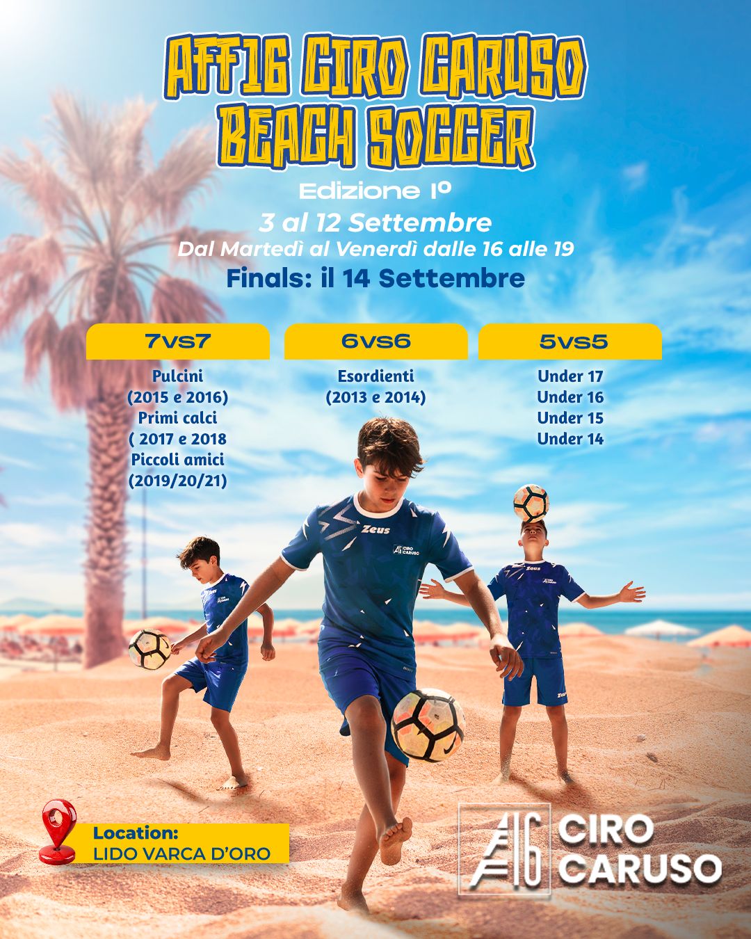 Varca d’Oro stadio del beach soccer: la prima edizione organizzata da Ciro Caruso Varca d’Oro stadio del beach soccer: la prima edizione organizzata da Ciro Caruso