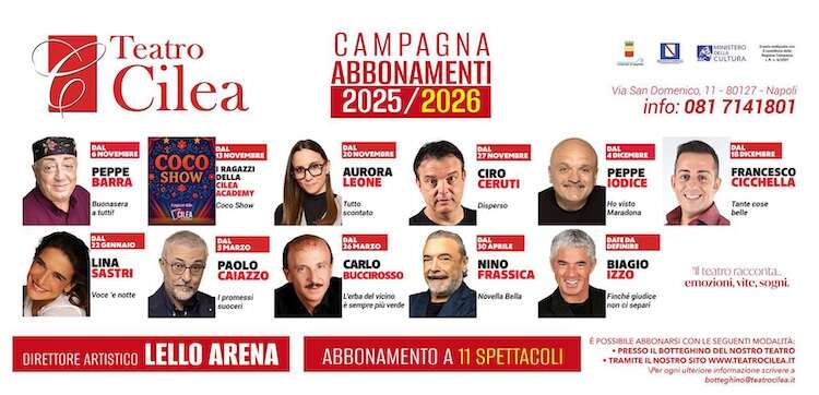 Teatro Cilea: aperte le sottoscrizioni per la stagione 2025 2026