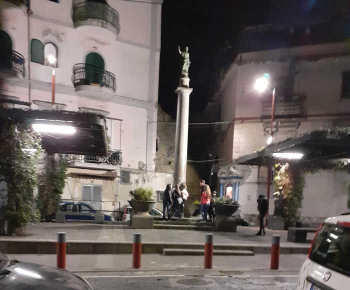 statue imbrattate a ercolano indaga polizia municipale