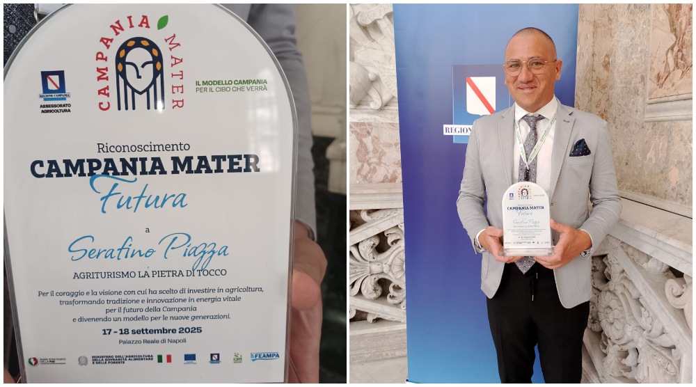 L’agriturismo ‘La Pietra di Tocco’ premiato al Campania Mater