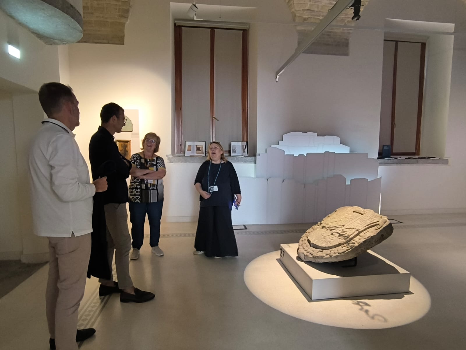 La dirigenza della Virtus Entella in visita al Museo Irpino