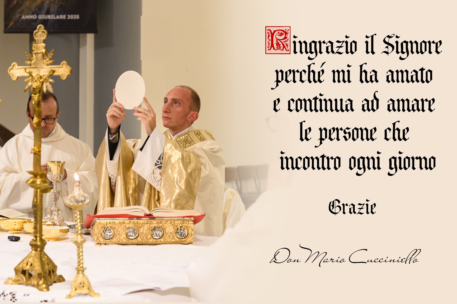 Don Mario Cucciniello: “Eccomi, per fare la volontà di Dio” Don Mario Cucciniello: “Eccomi, per fare la volontà di Dio”