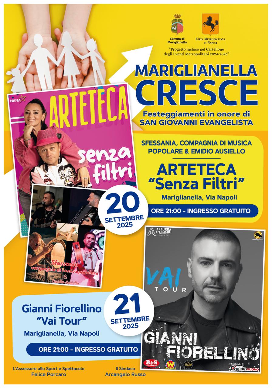 “Mariglianella Cresce”: si conclude con un doppio appuntamento la rassegna voluta dall’Amministrazione