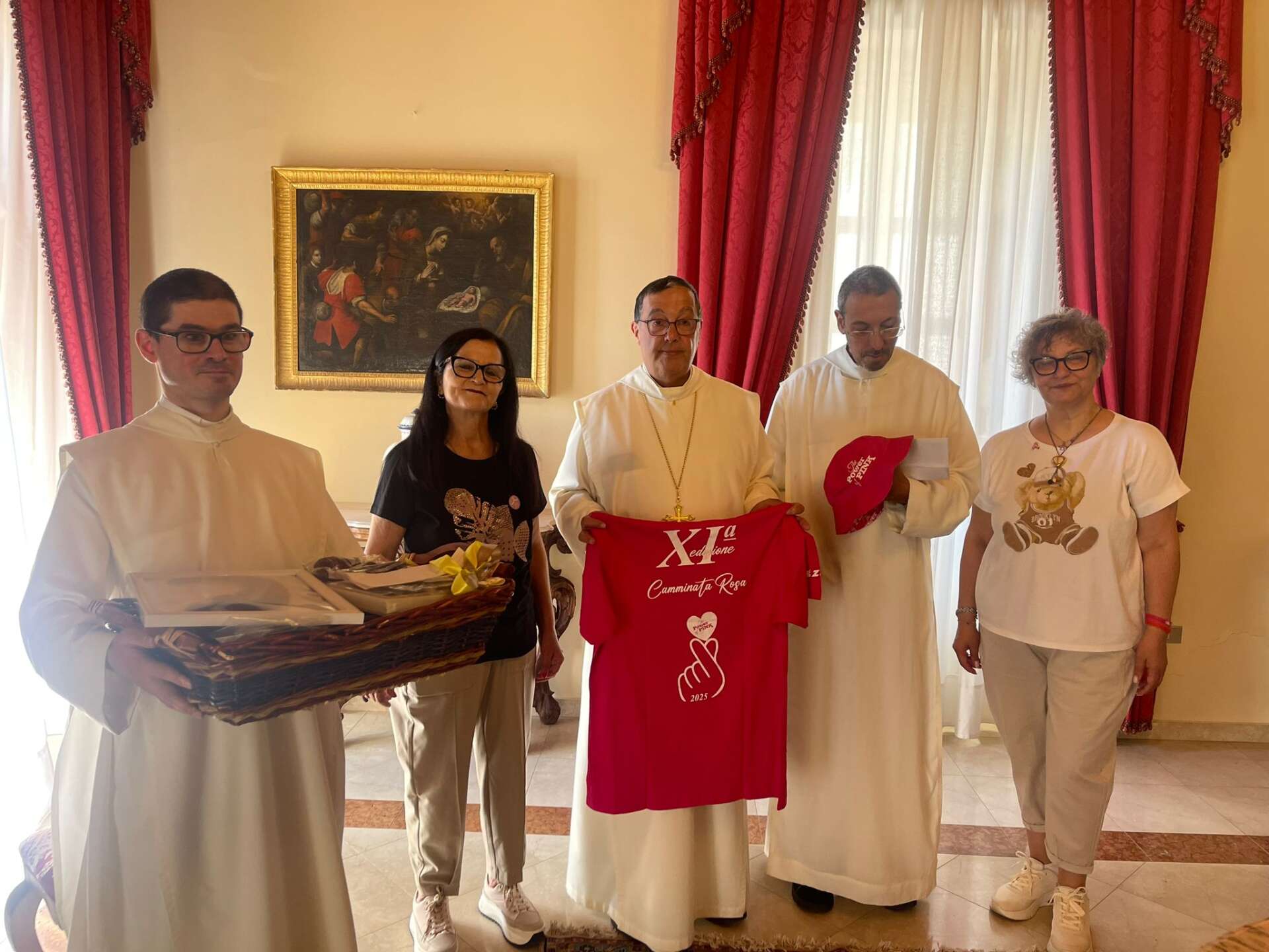 amos partenio a montevergine incontro con l8217abate in vista della camminata rosa