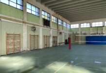 FOTO/ Scuole, al via i lavori di riqualificazione della palestra dell’Ite ‘Gallo’ di Aversa