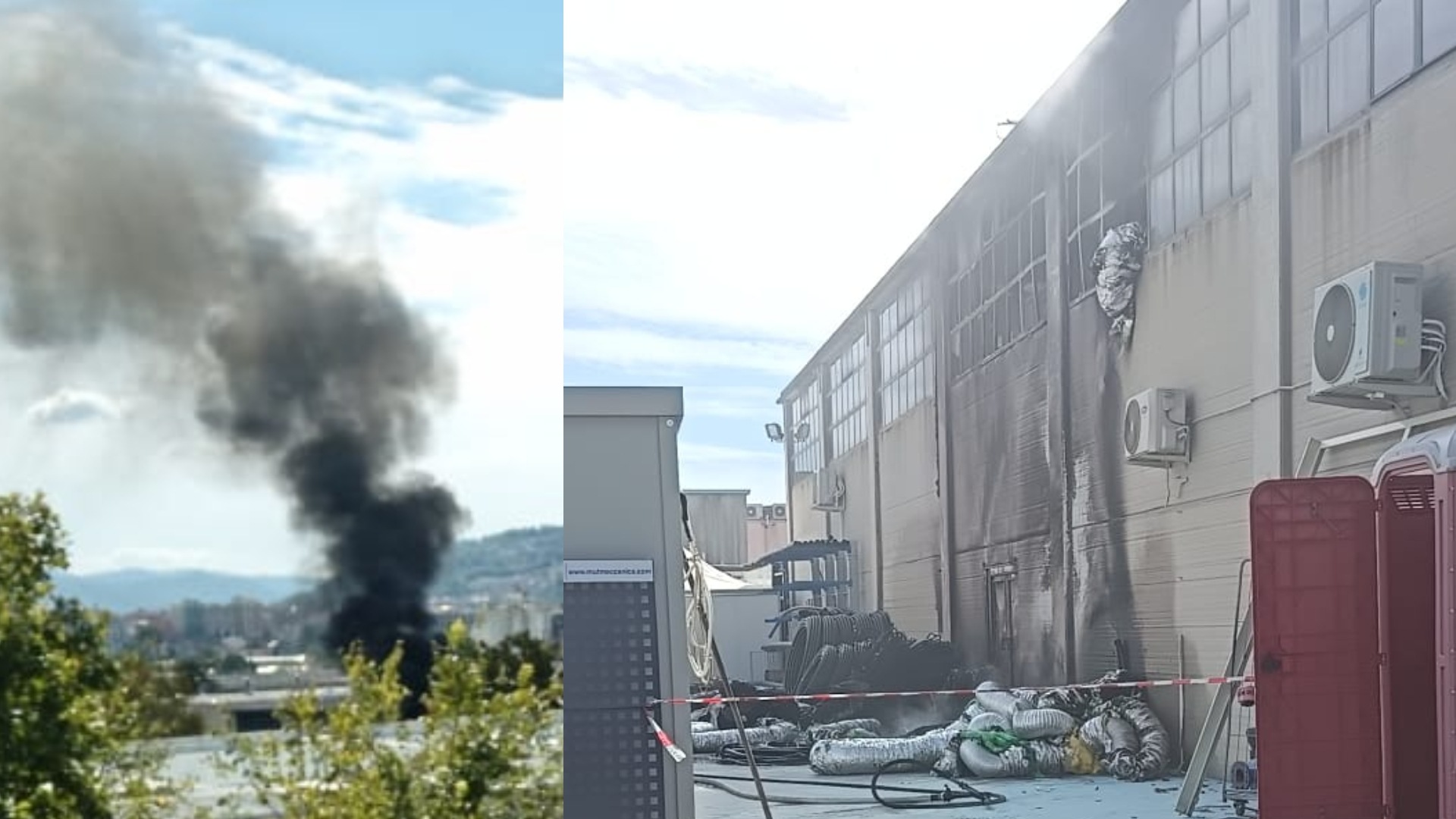 Fumo nero e fiamme: azienda di Pezzapiana colpita da un incendio