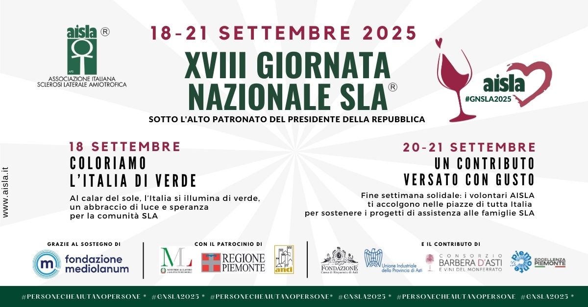 Giornata Nazionale SLA: Aisla illumina la Campania, monumenti verdi