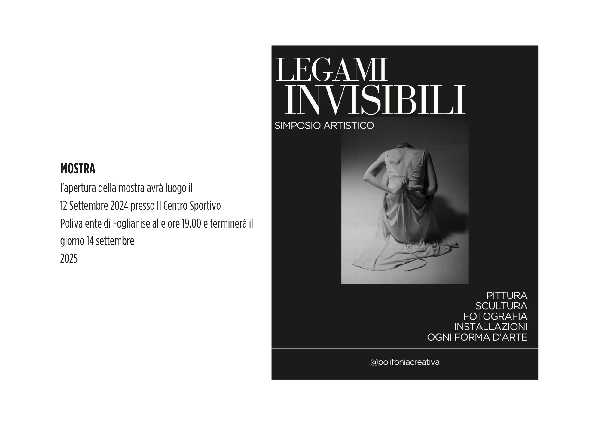 “Legami invisibili”: a Foglianise la seconda edizione del Simposio Creativo “Legami invisibili”: a Foglianise la seconda edizione del Simposio Creativo