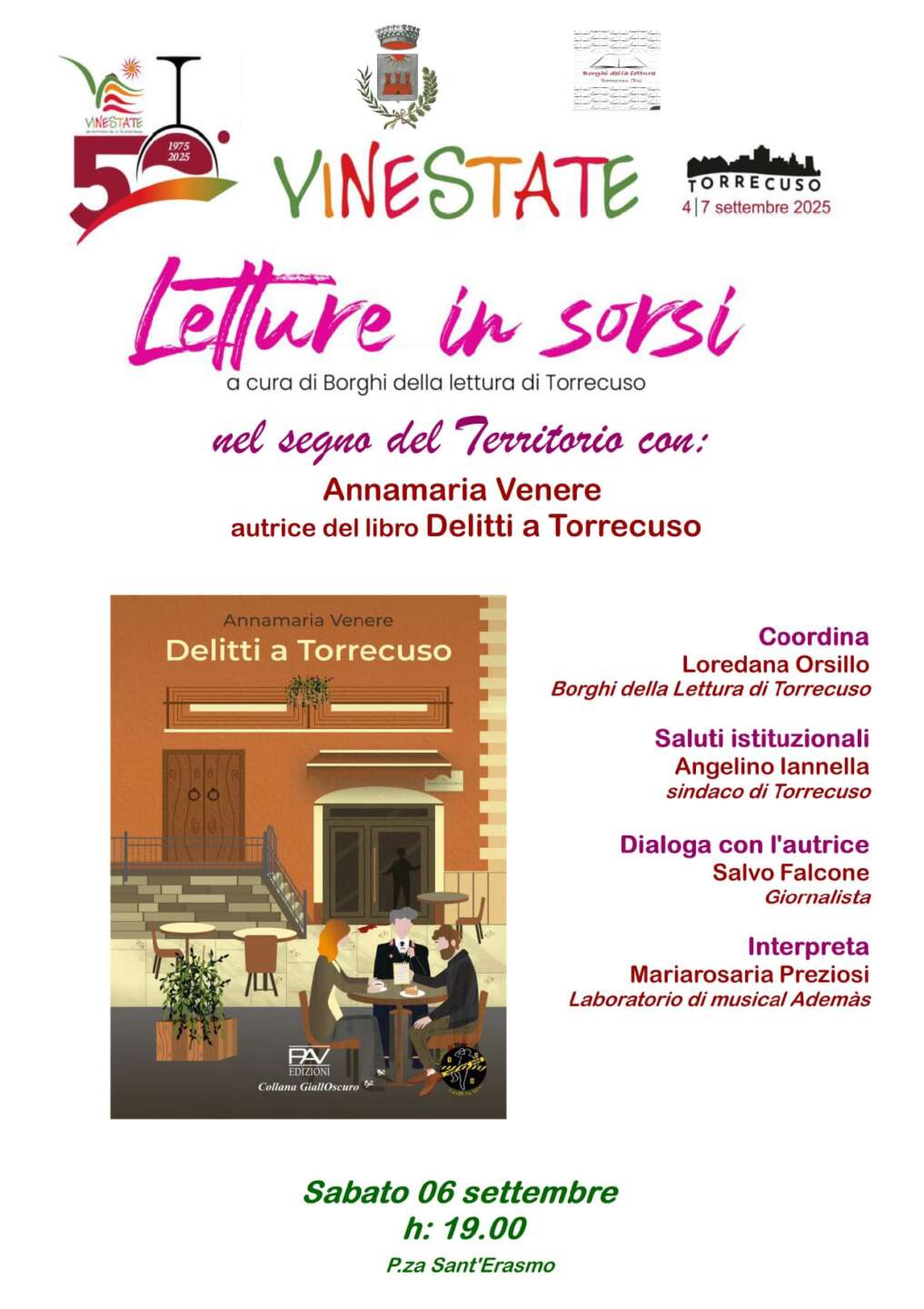 A Torrecuso la presentazione del thriller “Delitti a Torrecuso” A Torrecuso la presentazione del thriller “Delitti a Torrecuso”