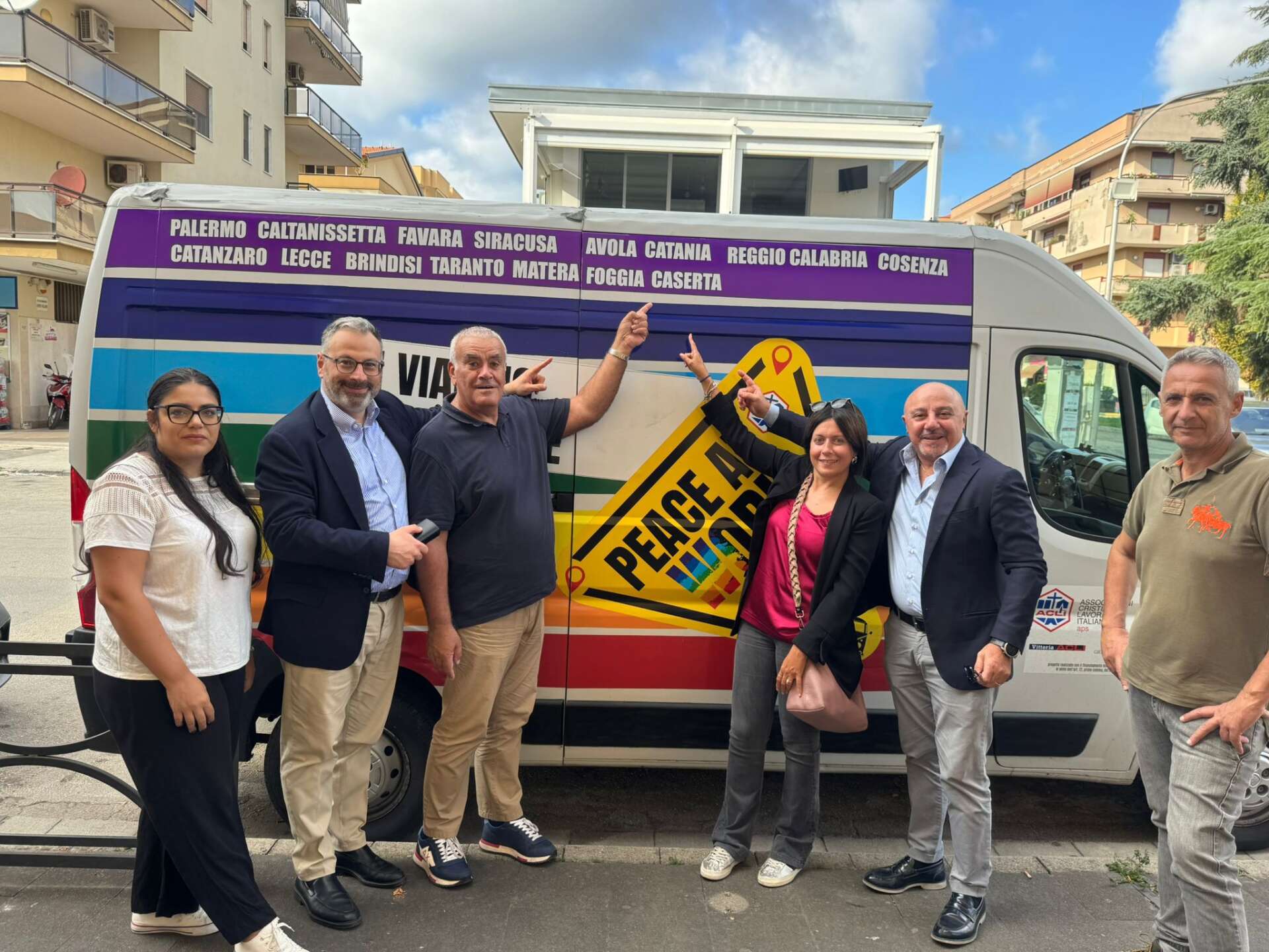 Caserta, tappa nazionale del tour “Peace at work”