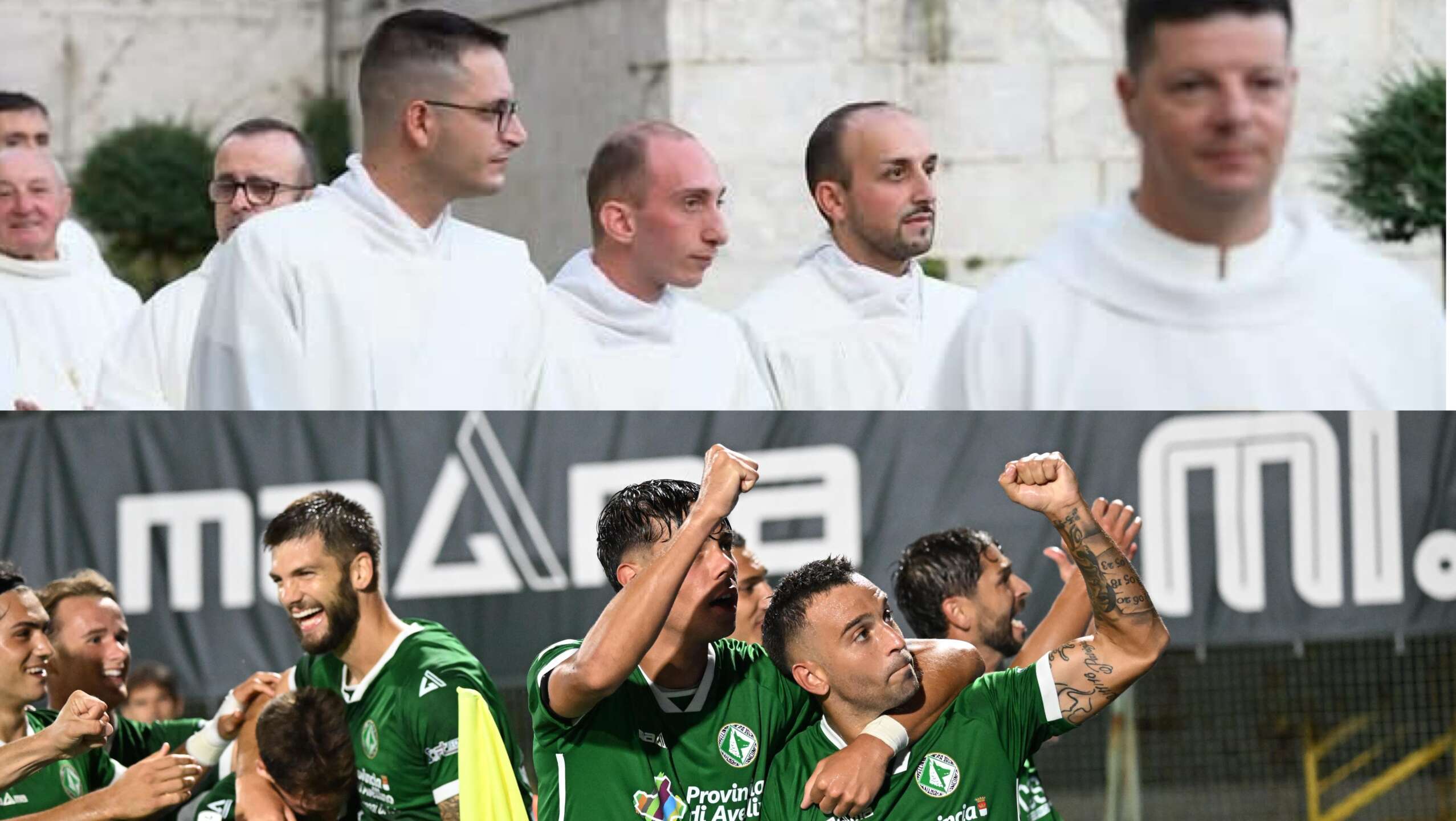 il gol della fede avellino festeggia tre nuovi sacerdoti