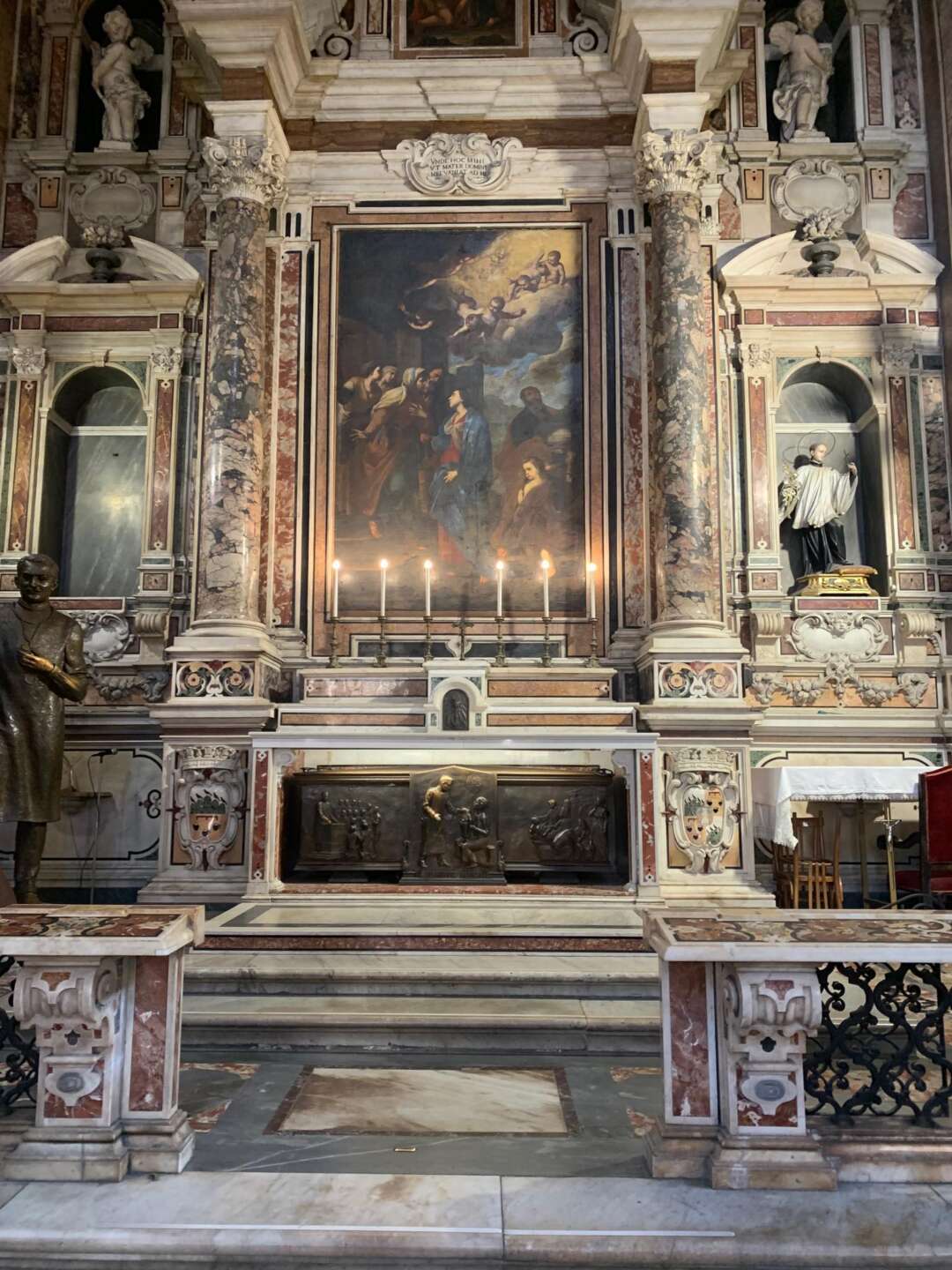 don patriciello da san giuseppe moscati per chiedere aiuto