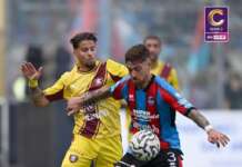 Salernitana, continua il tabù Massimino: vittoria degli Etnei per 2-0; vetta condivisa col Benevento