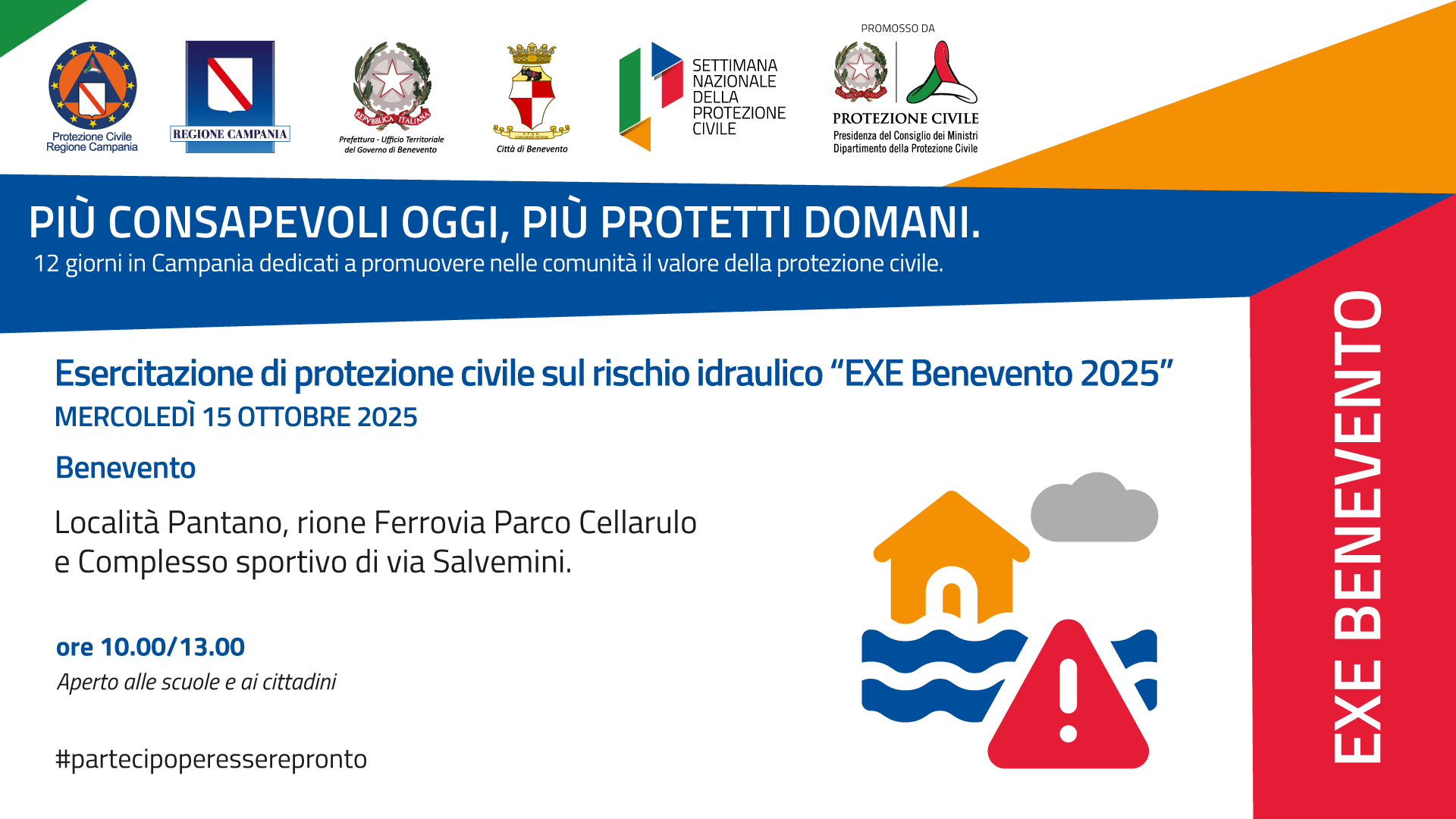alluvione benevento il 15 ottobre esercitazione della protezione civile