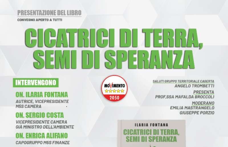 ‘Cicatrici di terra, semi di speranza’, venerdi 10 ottobre la presentazione del libro di Ilaria Fontana