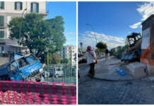 Camion ‘impazzito’ a Napoli, travolge una decina di auto