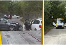 Scontro tra due auto: il bilancio è di cinque feriti