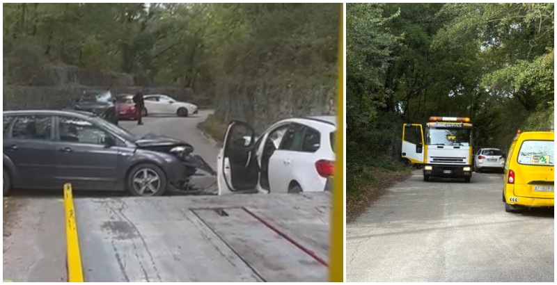 scontro tra due auto feriti i conducenti